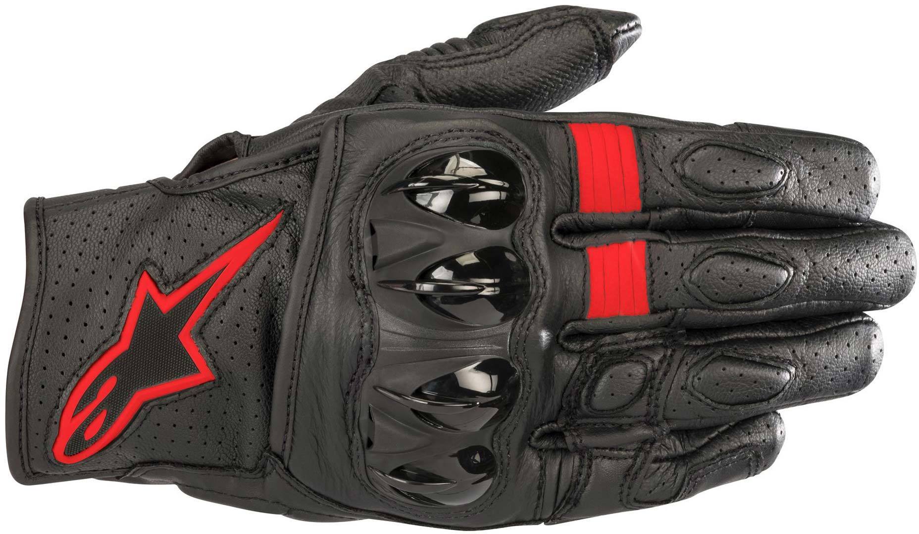 قفازات Alpinestars Celer V2، باللون الأسود/الأحمر