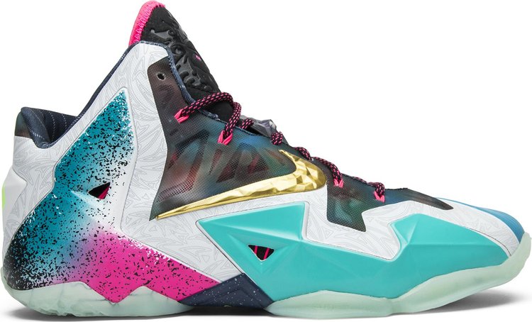 حذاء Nike LeBron 11 Premium 'What The LeBron' متعدد الألوان