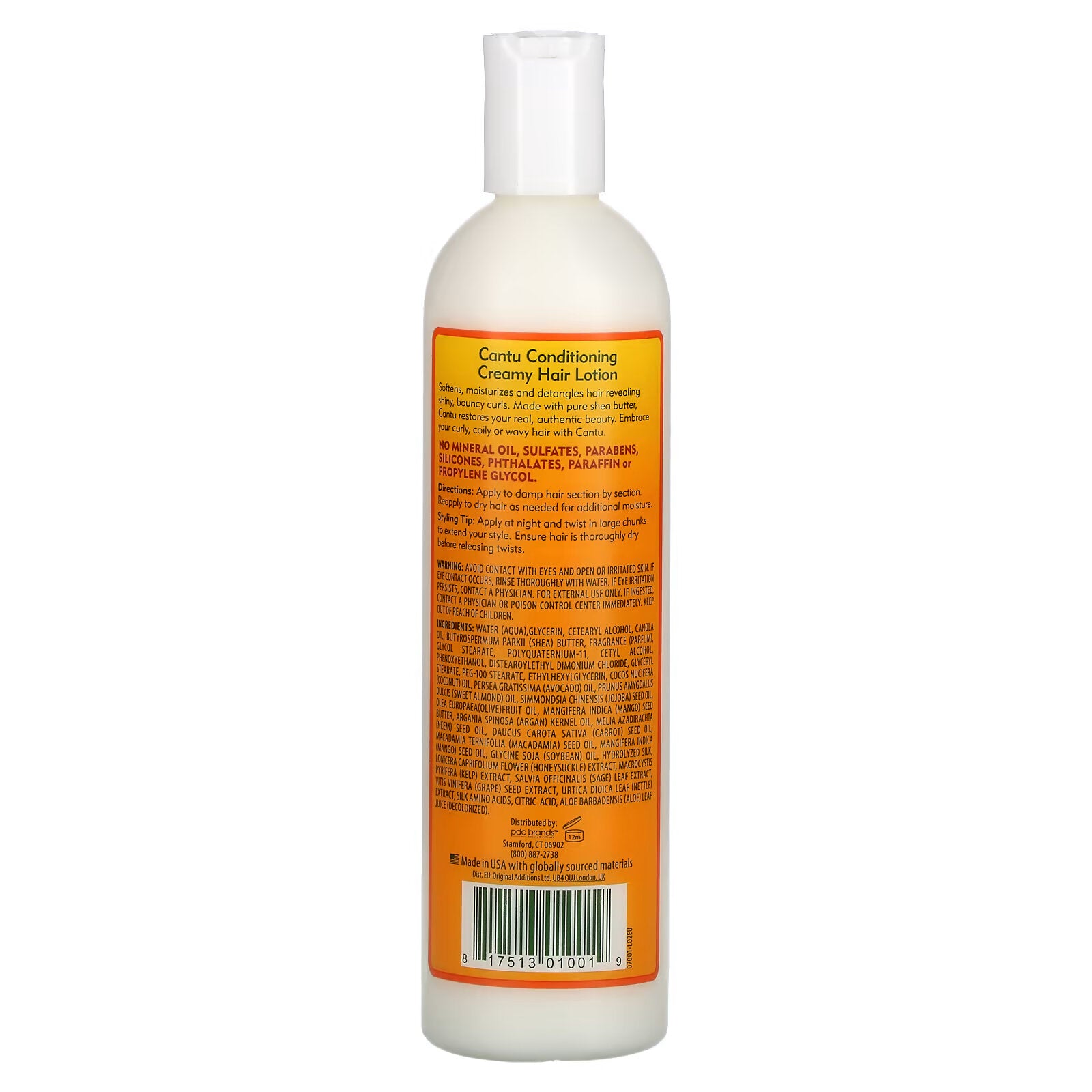 Cantu, Shea Butter for Natural Hair, Conditioning Hair Cream Lotion 355 ml (12 fl oz)