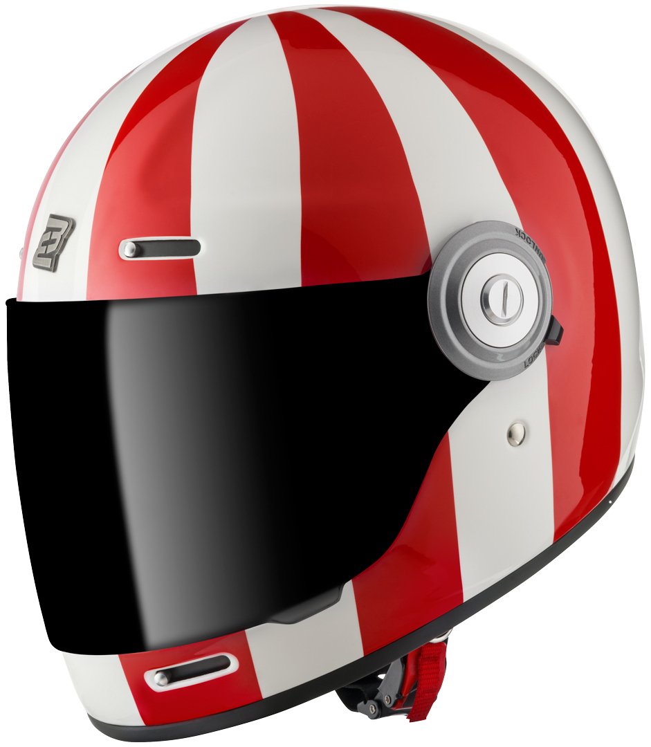 Bogotto V135 T-R3 helmet with removable pad, white/red