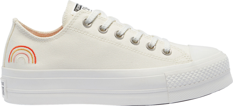 Sneakers Converse Wmns Chuck Taylor All Star Platform Low Summer Spirit - Sun and Rainbow, white