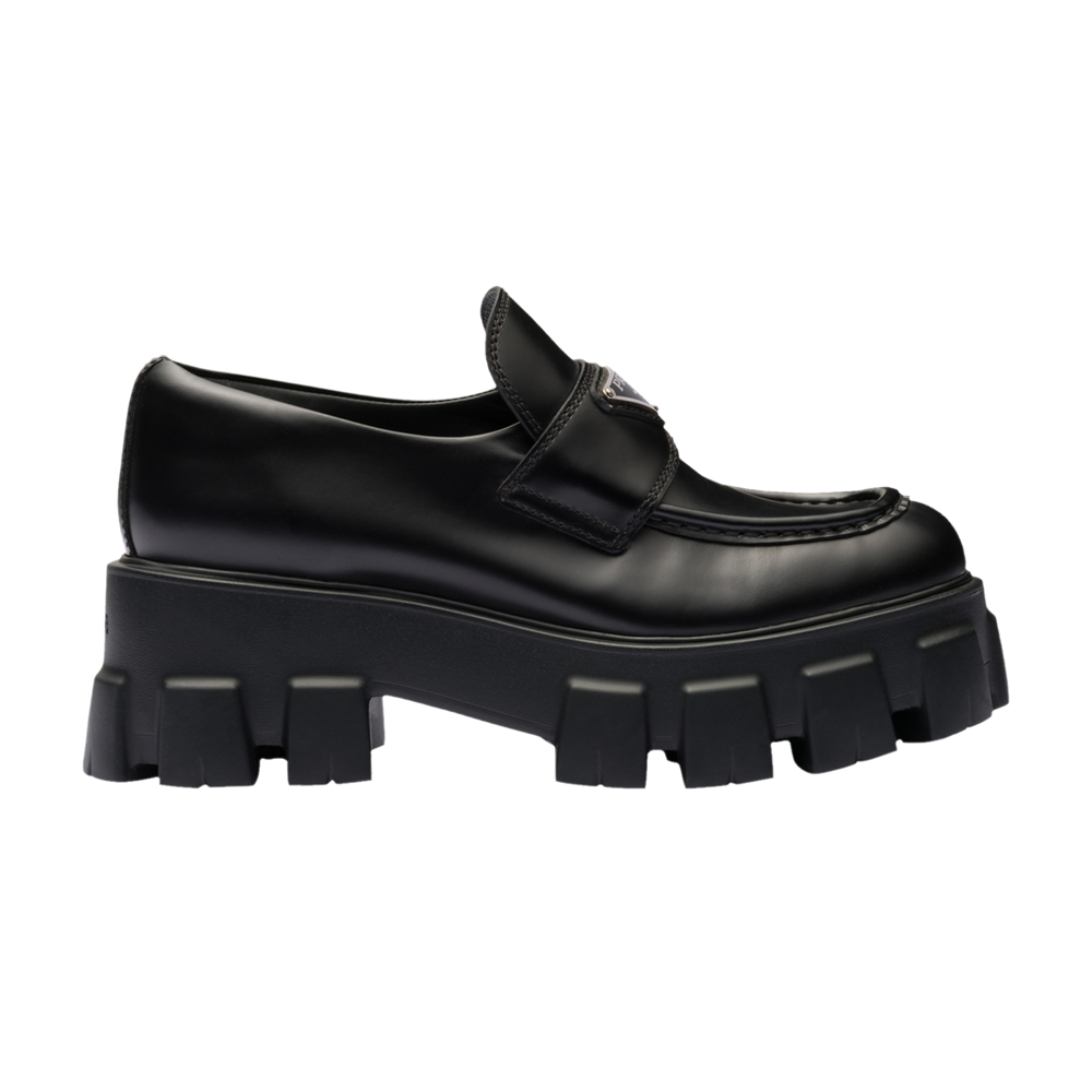 Prada Wmns Monolith loafers, black