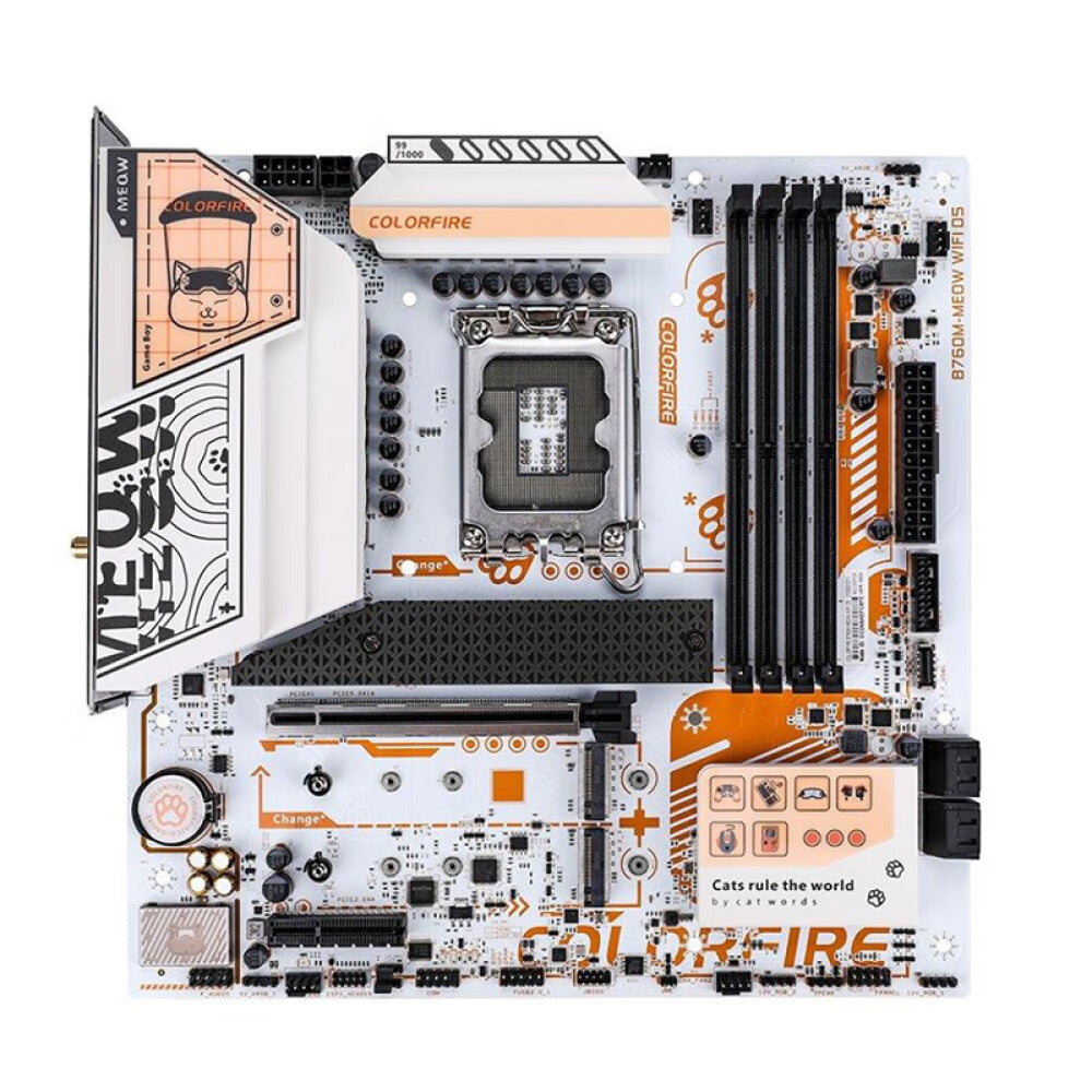 Motherboard Colorful Colorfire B760M-MEOW, LGA 1700, DDR5, WiFi