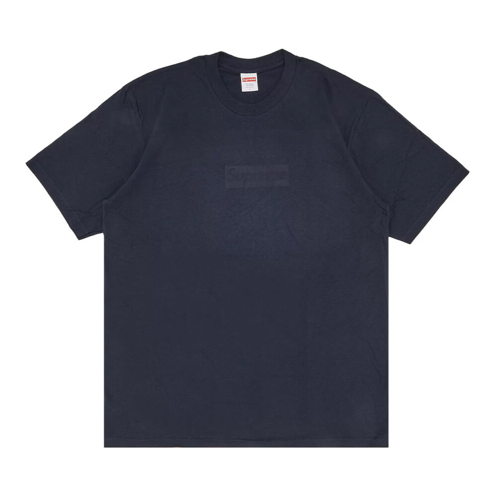 تي شيرت Supreme Tonal Box Logo، أزرق داكن