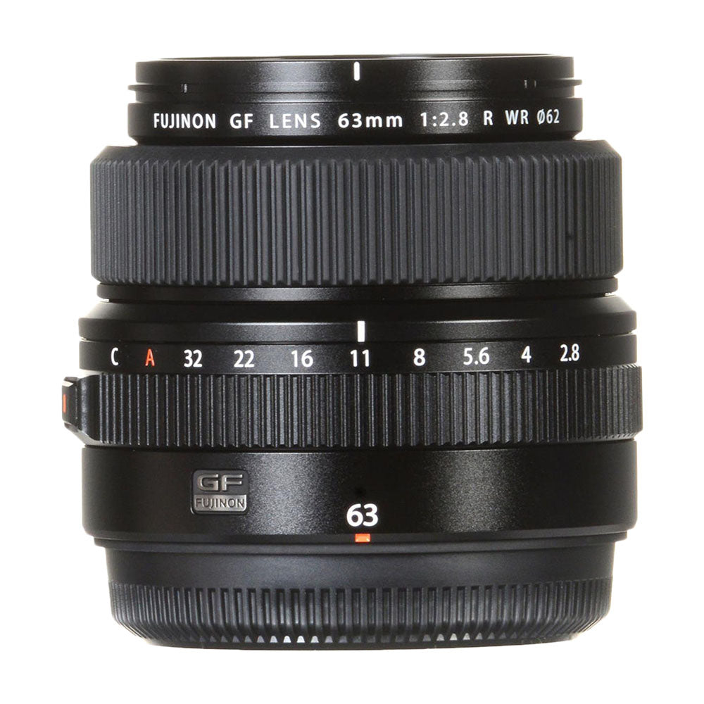 عدسة فوجي فيلم فوجينون GF 63mm f/2.8 R WR، باللون الأسود