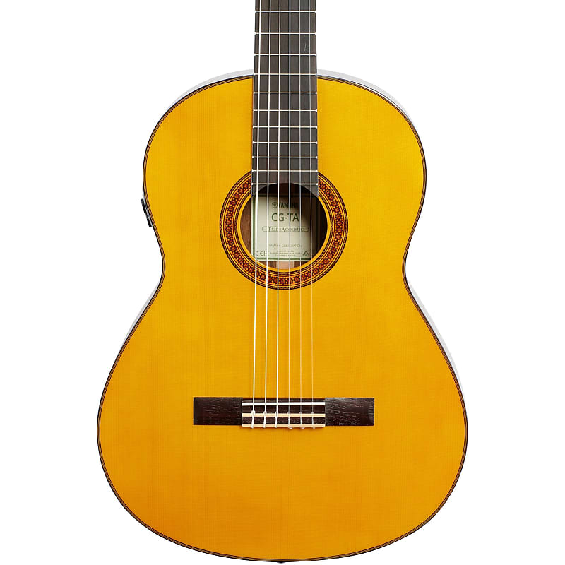 Classic Acoustic-Electro Guitar Yamaha CG-TA Trans  Acoustic with built-in chorus and reverb - the natural shine of the Yamaha CG-TA Trans  Acoustic Classical -Electric Guitar w/ Onboard Chorus and Reverb -