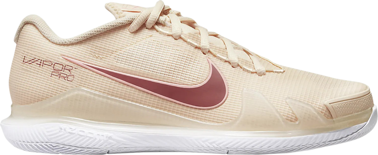 Nike Wmns NikeCourt Air Zoom Vapor Pro 'Pearl White Bleached Coral' Cleats, cream