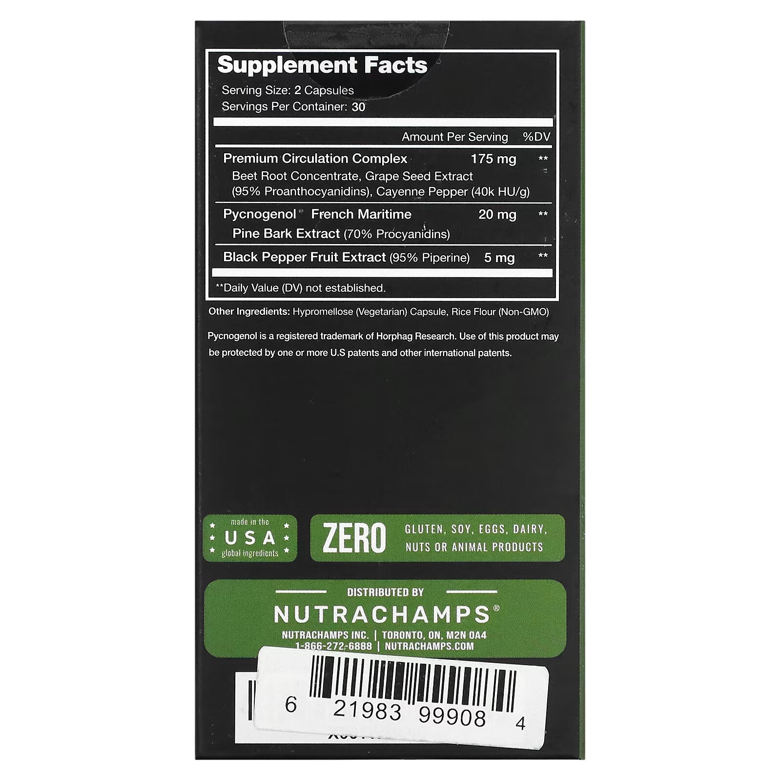 NutraChamps, Pycnogenol, 100 mg, 60 Easy-Swallow Veggie Caps