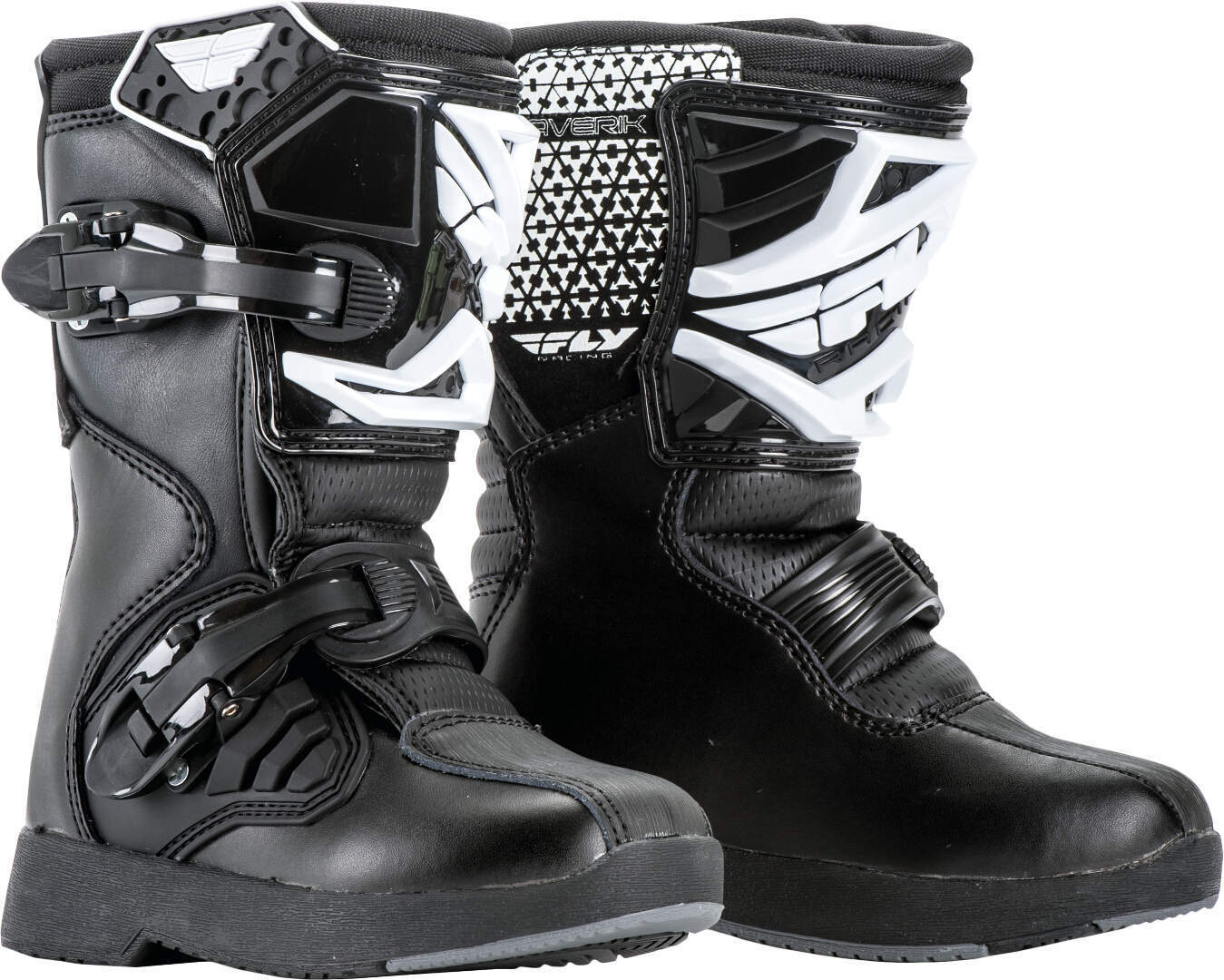 Fly Racing Maverick Mini youth motocross boots, black