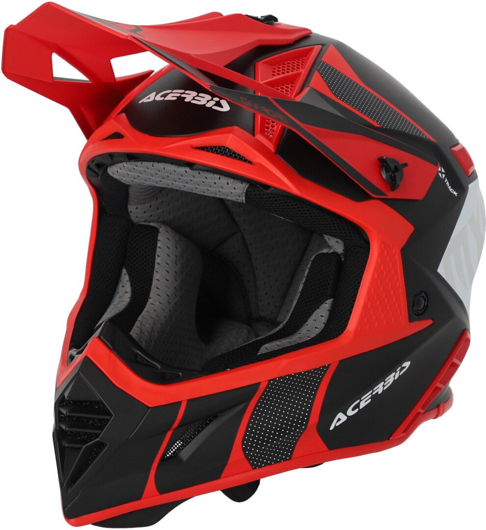 Acerbis X-Track 2023 Motocross Helmet, Black/Red