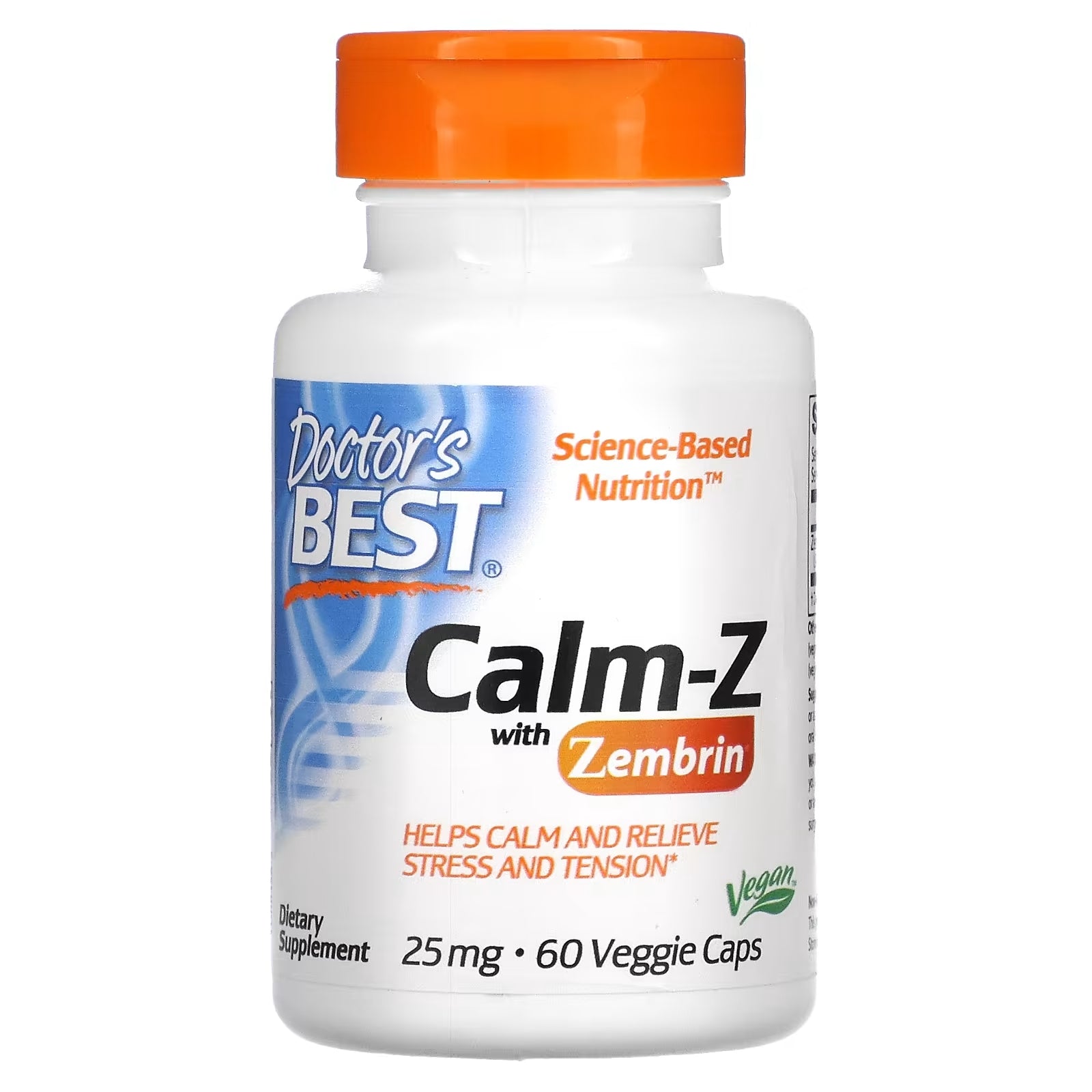 Doctor's Best Calm-Z Zembrin Supplement, 60 Veggie Capsules