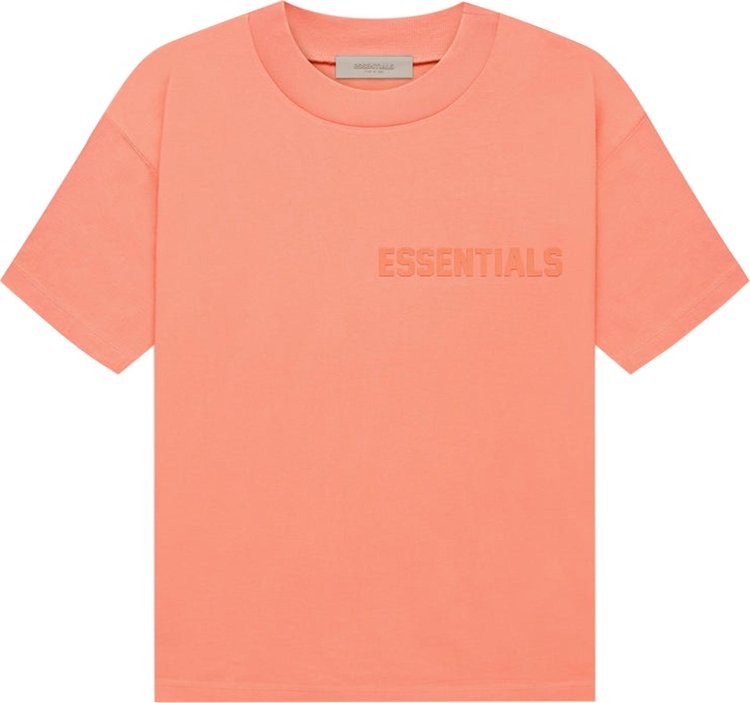 Fear of God Essentials Short-Sleeve Tee 'Coral', orange