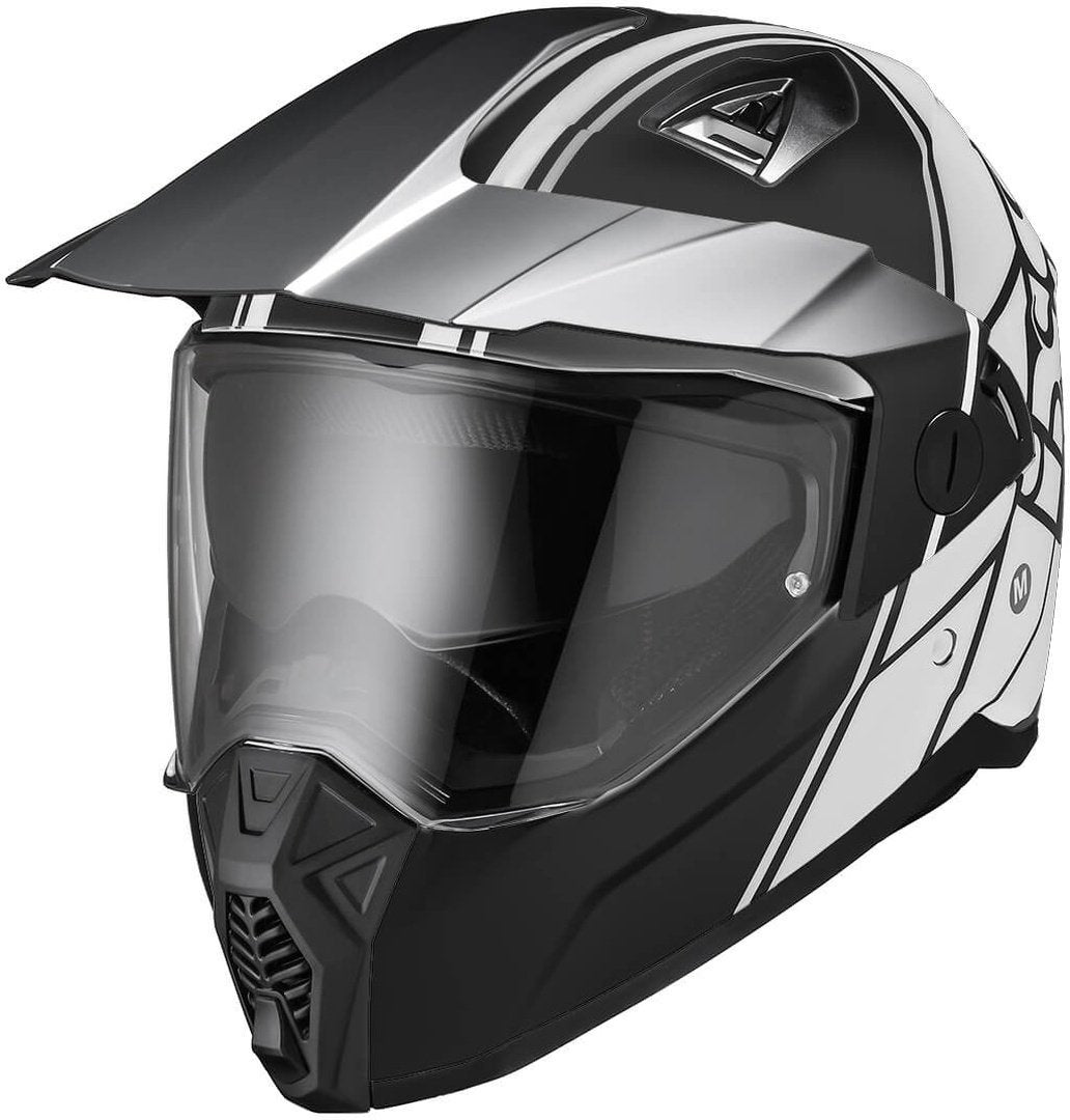 IXS 208 2.0 Enduro helmet, black and white