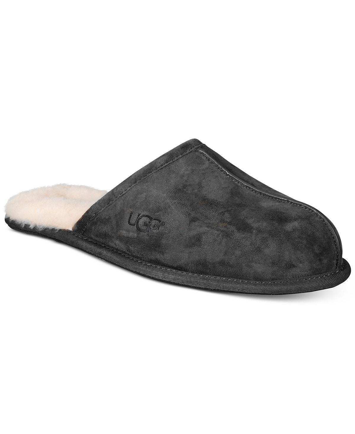 UGG men's distressed slippers, black