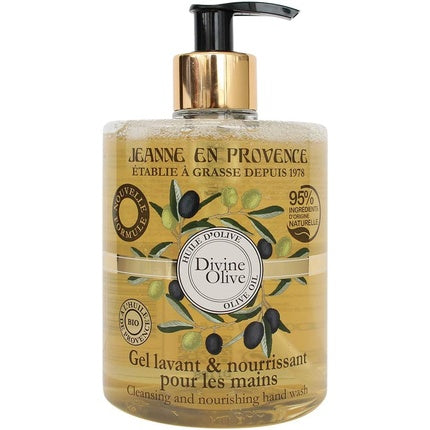 Hand wash gel Jeanne En Provence Divine Olive, 500 ml