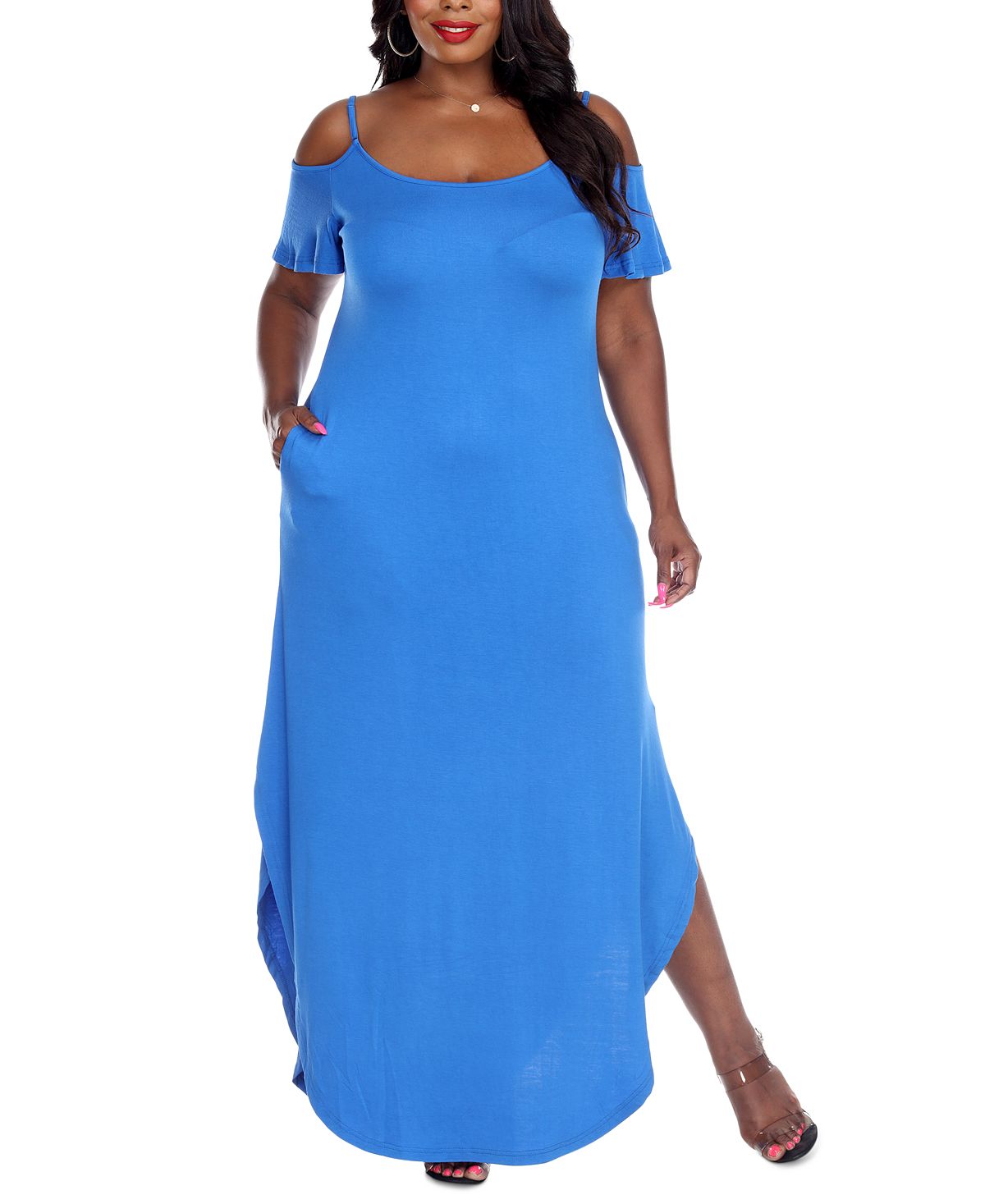 Plus Size Lexi White Mark Maxi Dress, Multi