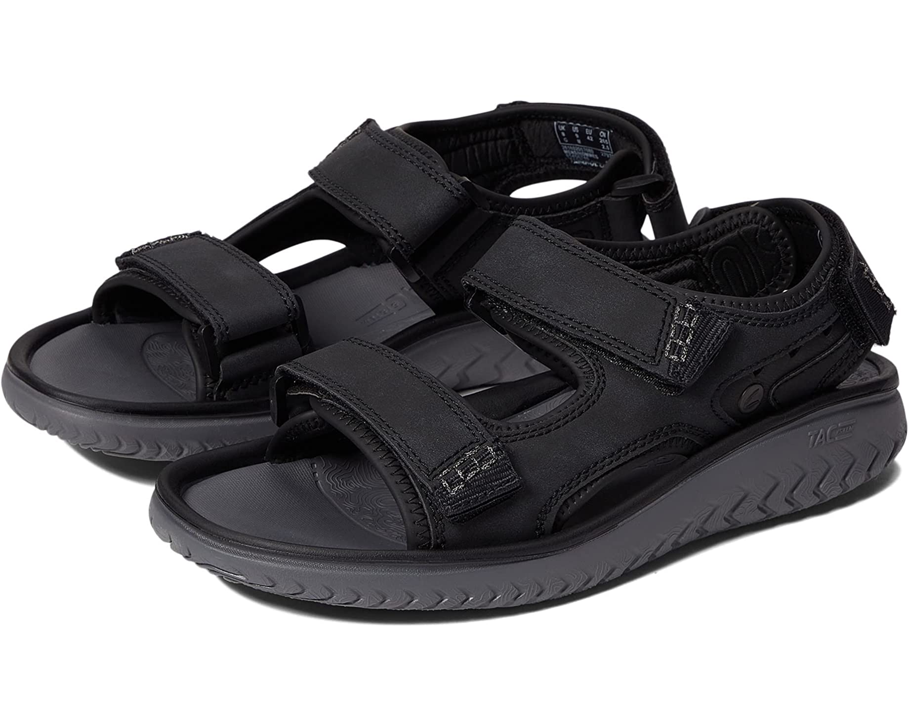 Wesley Bay Clarks sandals, black