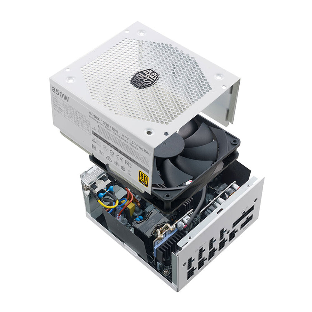 Power supply Cooler Master V850 GOLD V2 White Edition, 850 W, white