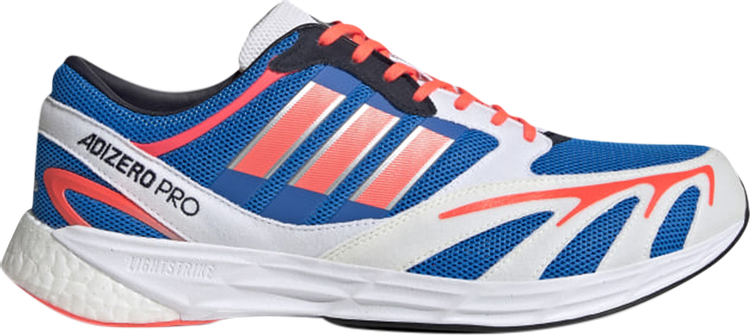 Adidas Adizero Pro V1 DNA 'Blue Rush Turbo' sneakers, blue