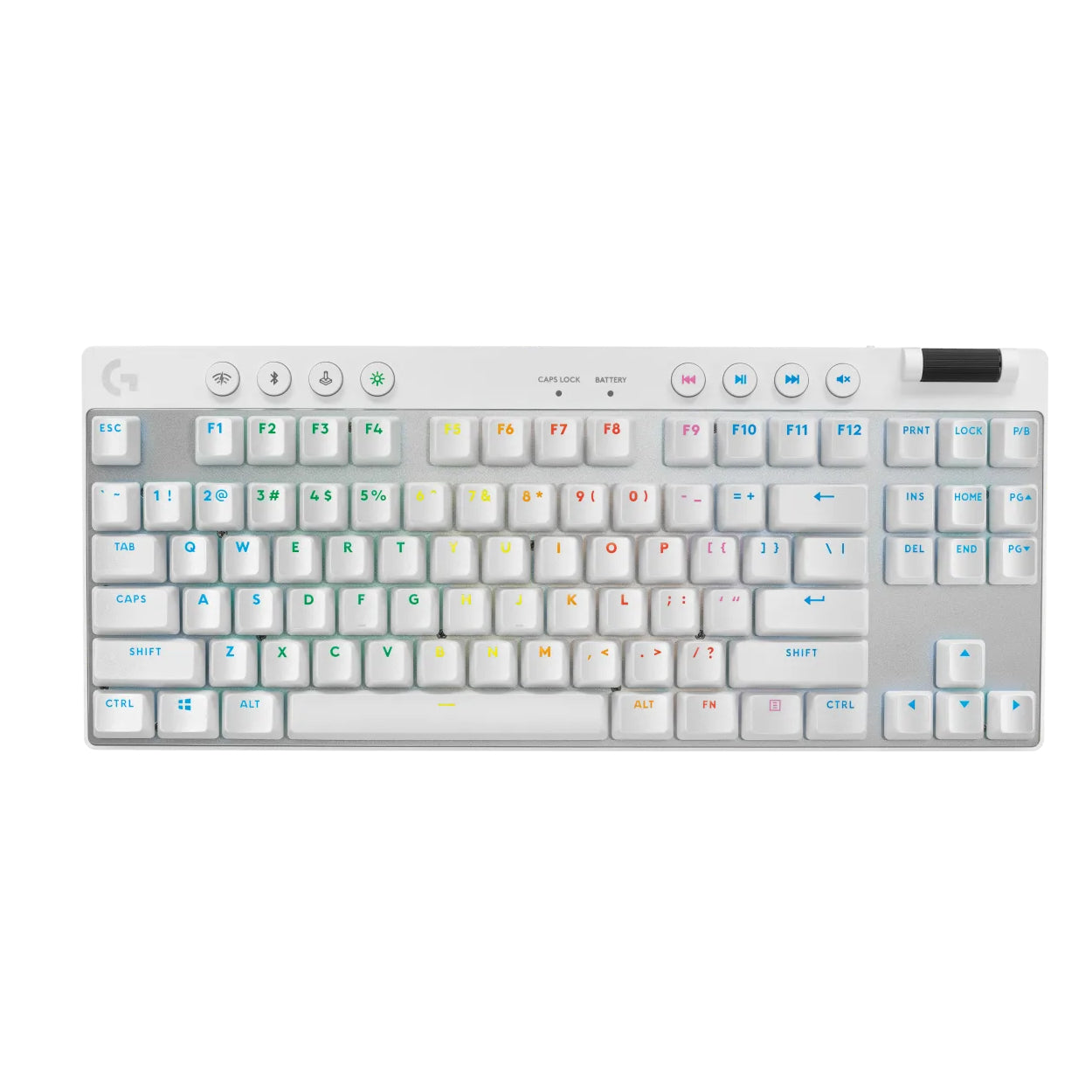 Gaming keyboard Logitech G PRO X TKL Lightspeed, Tactile (GX Brown), white, English layout