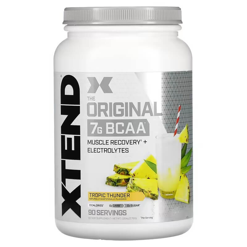 أحماض أمينية BCAA Xtend بنكهة الفاكهة الاستوائية 7 جرام، 1260 جرام