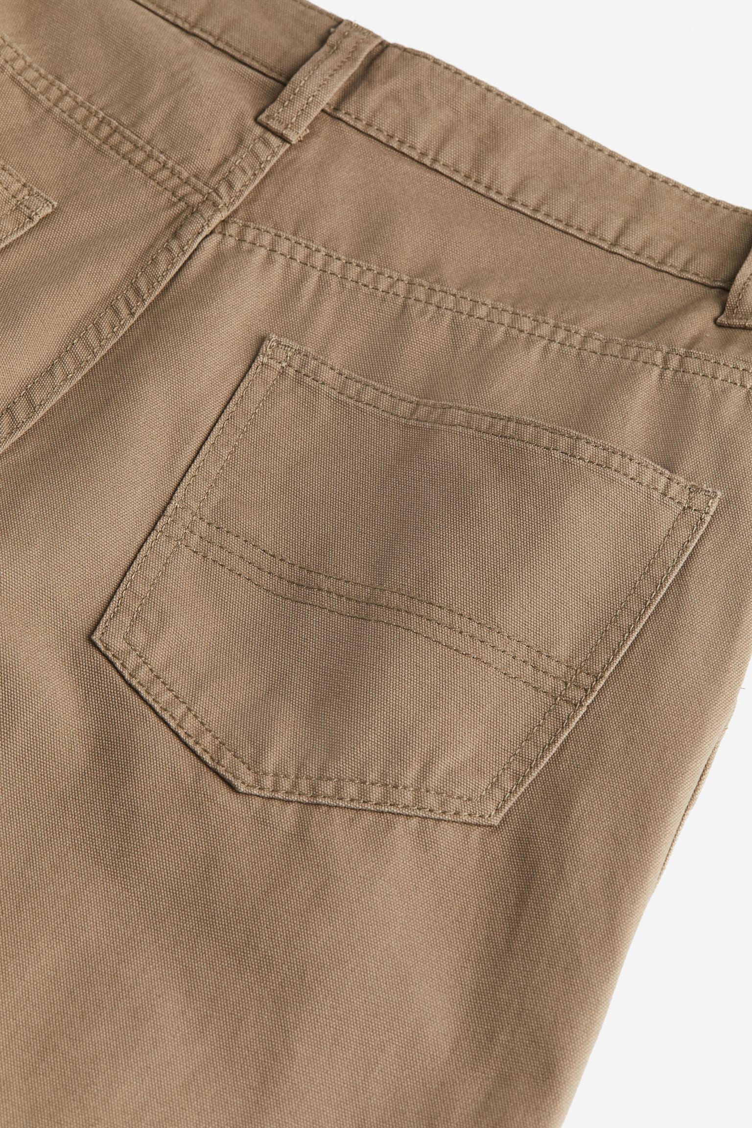 بنطلون H&amp;M Twill Worker باللون البني الفاتح