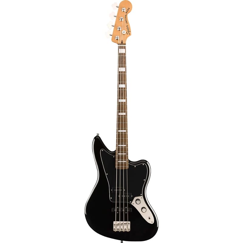 Squier Classic Vibe Jaguar Bass 4-String Electric Bass Guitar - Black Classic Vibe Jaguar Bass - Black