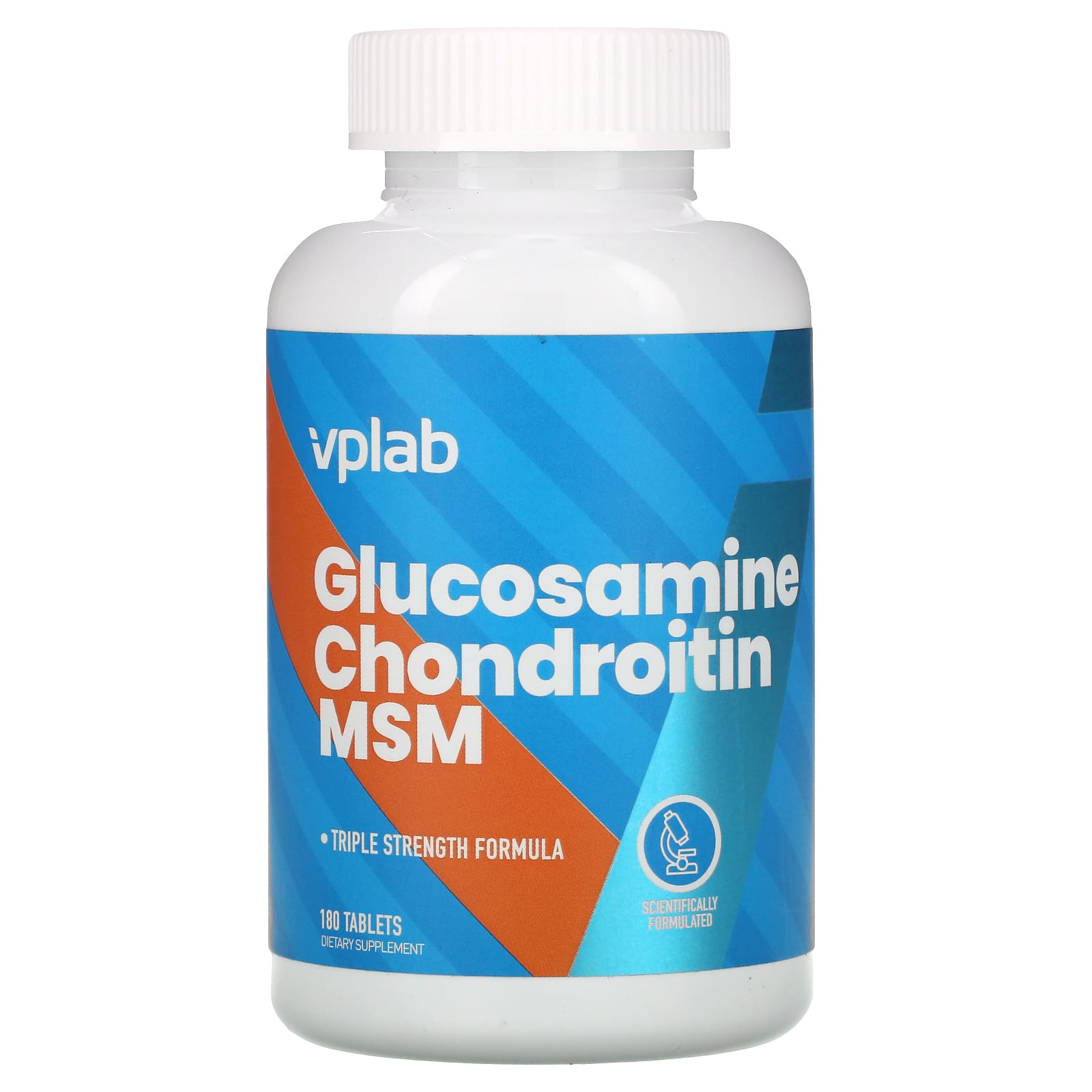 Glucosamine Vplab with chondroitin and MSM, 180 tablets