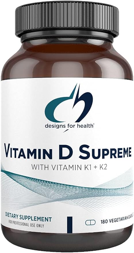 Vitamin D Supreme - Vitamin D 5000 IU with 2000 mcg Vitamin K, 180 capsules