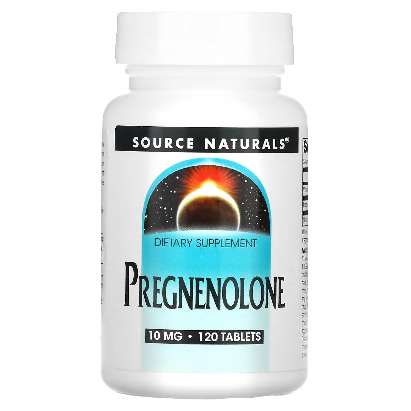 Source Naturals Pregnenolone 10 mg, 120 tablets