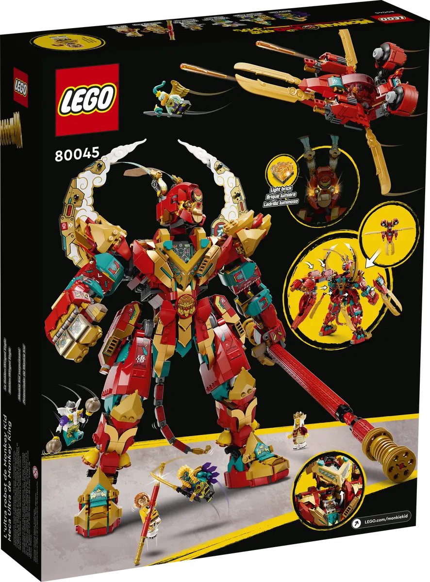 Lego Monkie Kid Monkey King Ultra Robot 80045, 1705 pieces