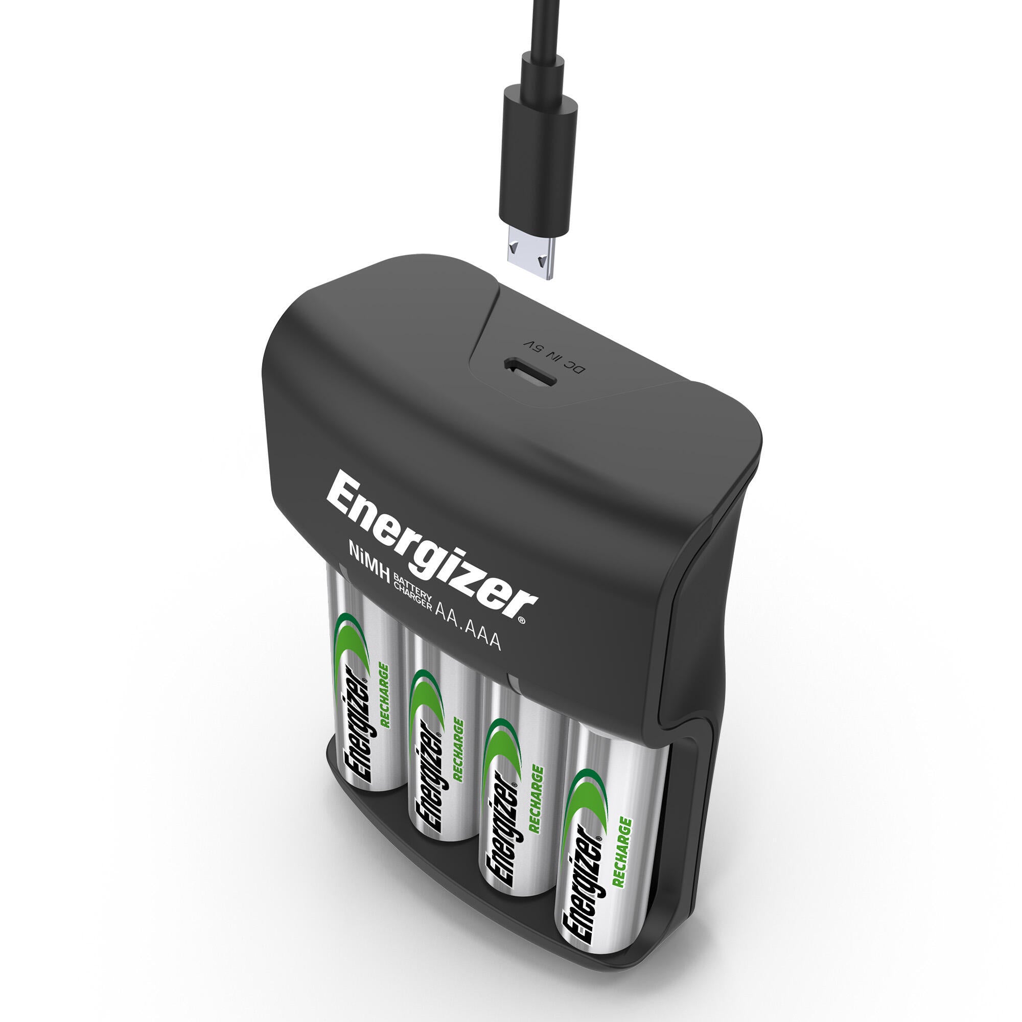 Energizer battery charger + 4 batteries