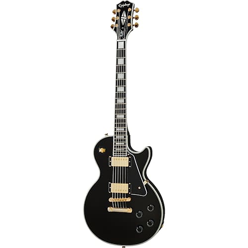 جيتار Epiphone Les Paul Custom باللون الأسود، جيتار Les Paul Custom باللون الأبنوسي