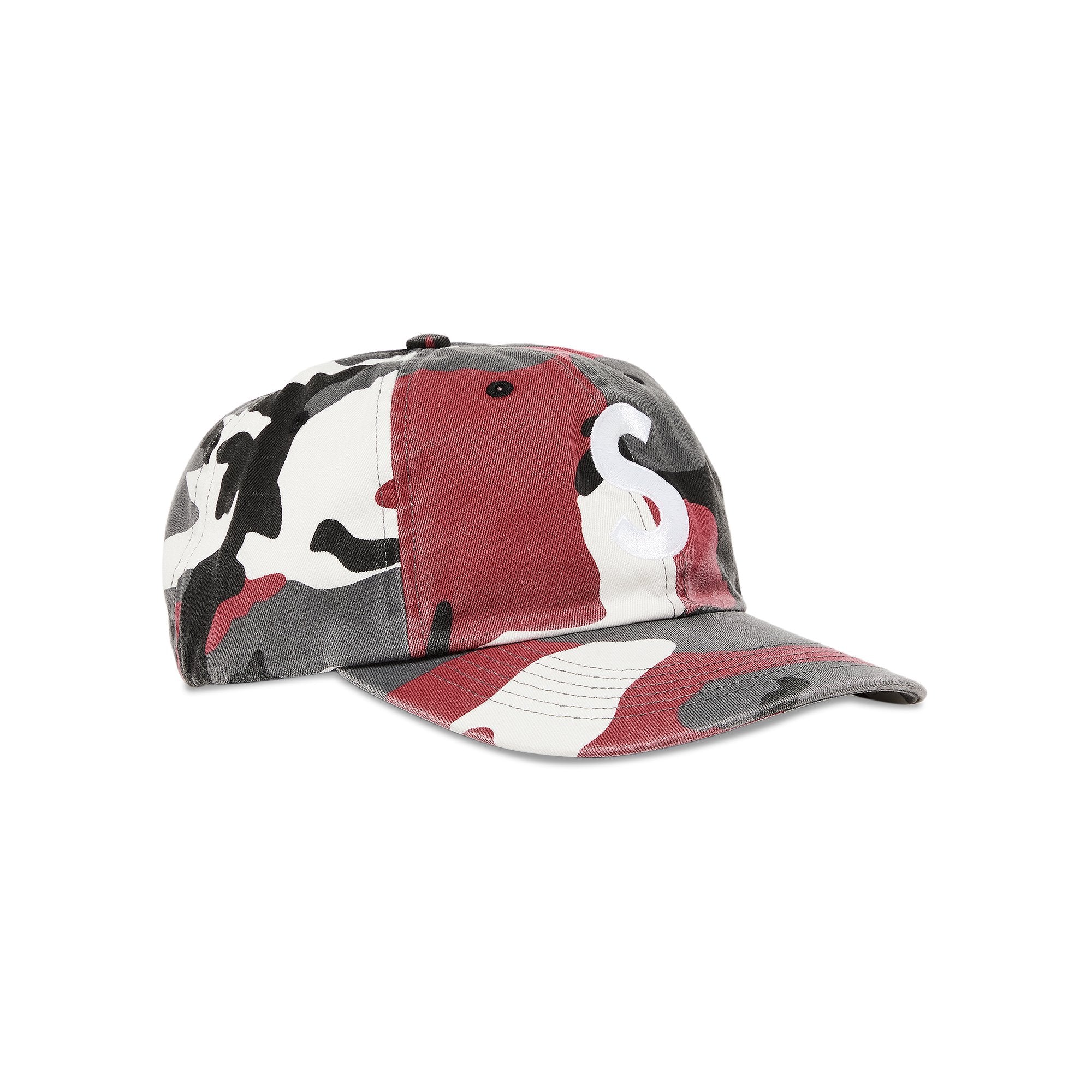 Supreme Pigment Print S Logo Bag 6 Panel Red Camo