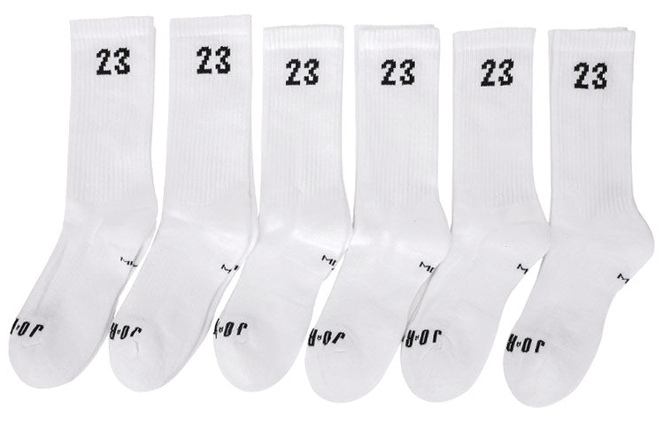 Jordan Unisex Mid Calf Socks 6 Pairs