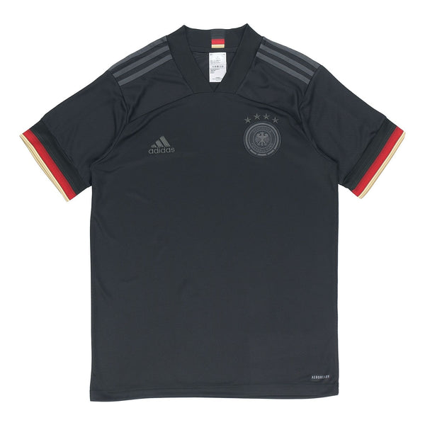 تي شيرت adidas Germany Away Fan Edition للتدريب الرياضي الكاجوال لكرة القدم/كرة القدم باللون الأسود