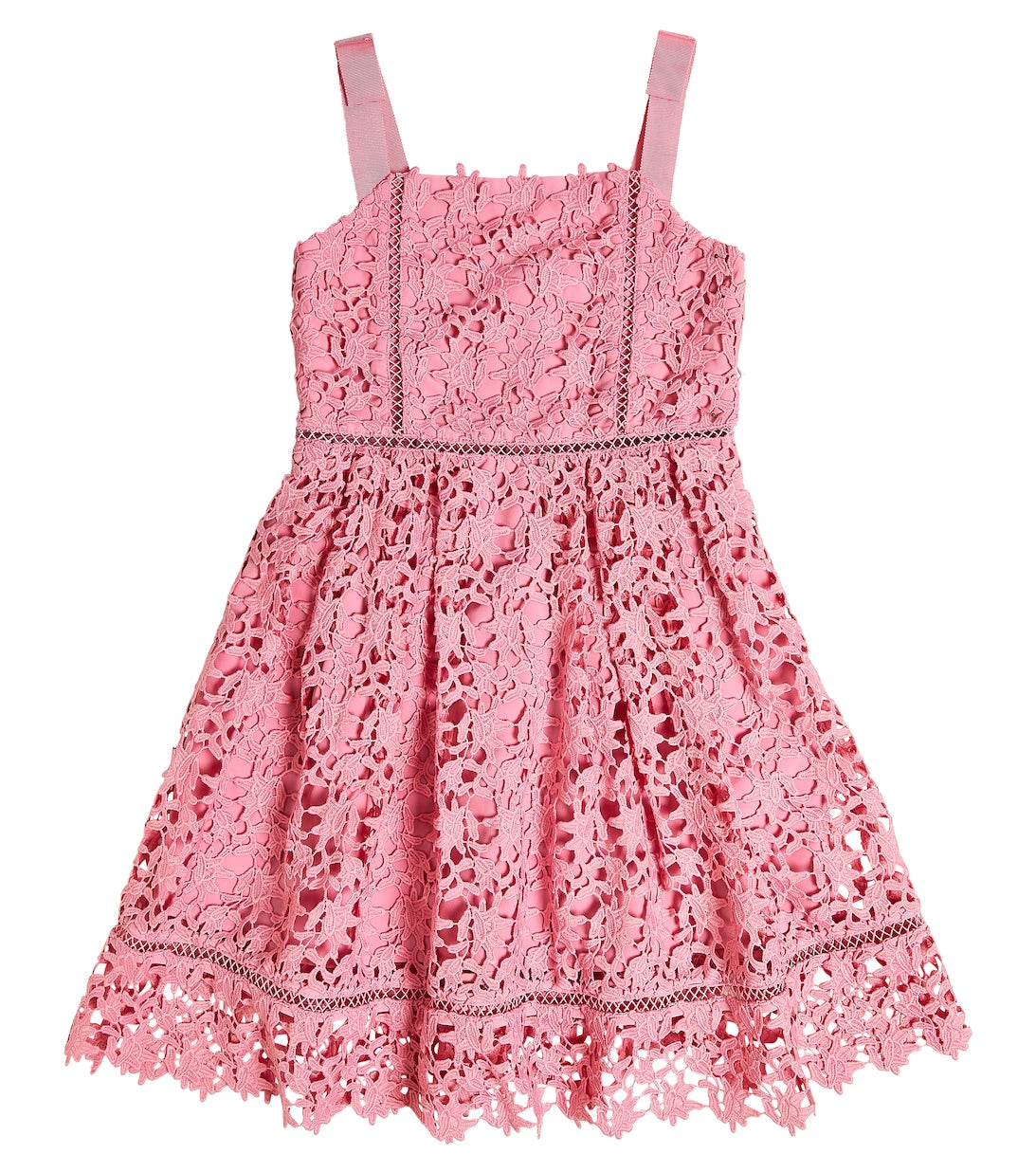 Self-Portrait azalea lace dress, pink