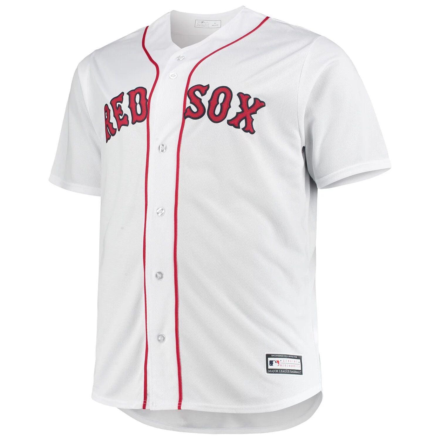 تي شيرت رجالي أبيض اللون من Boston Red Sox Big &amp; Tall Home Replica Team T-Shirt