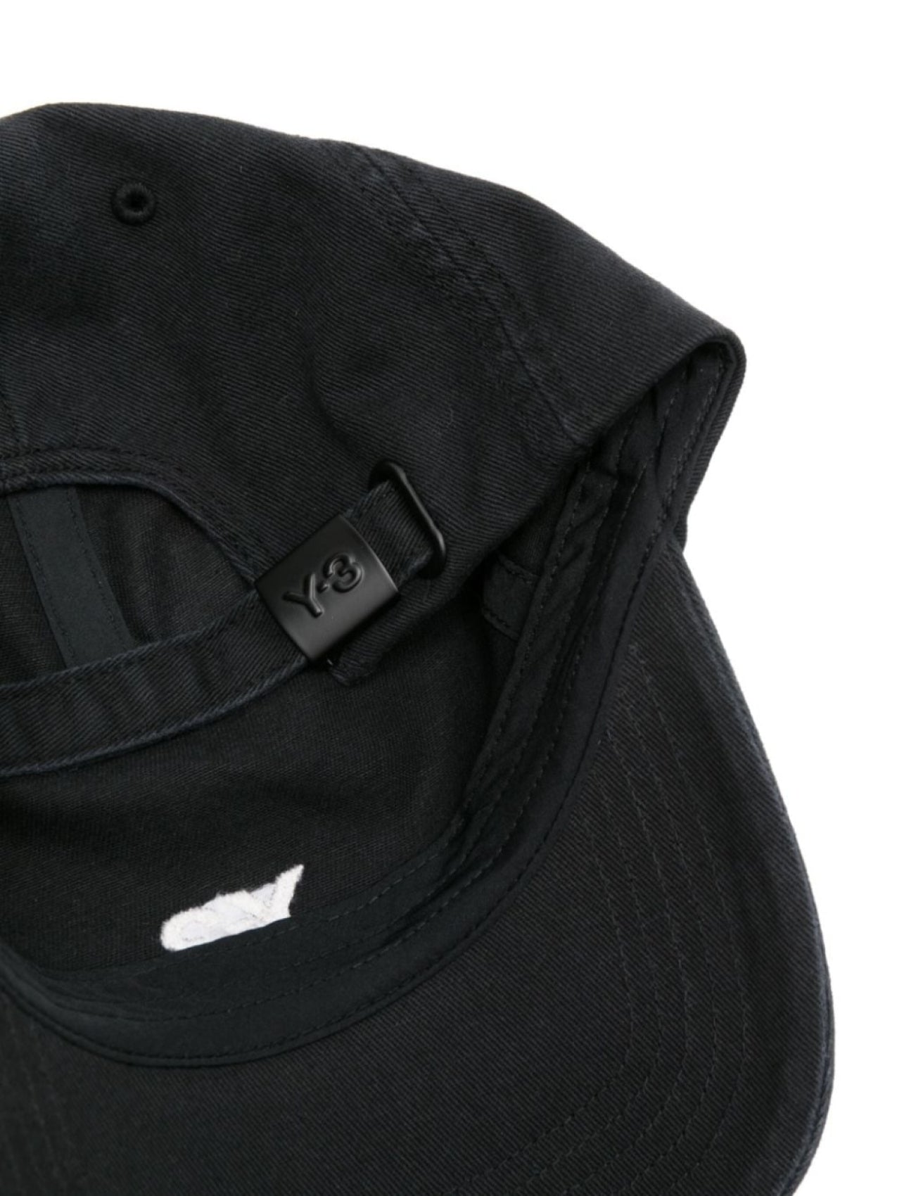 Y-3 baseball cap with embroidered logo, black