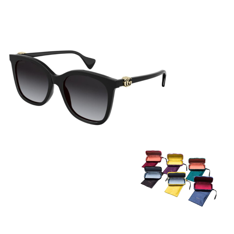 Gucci Unisex Oversized Frame Sunglasses, Black