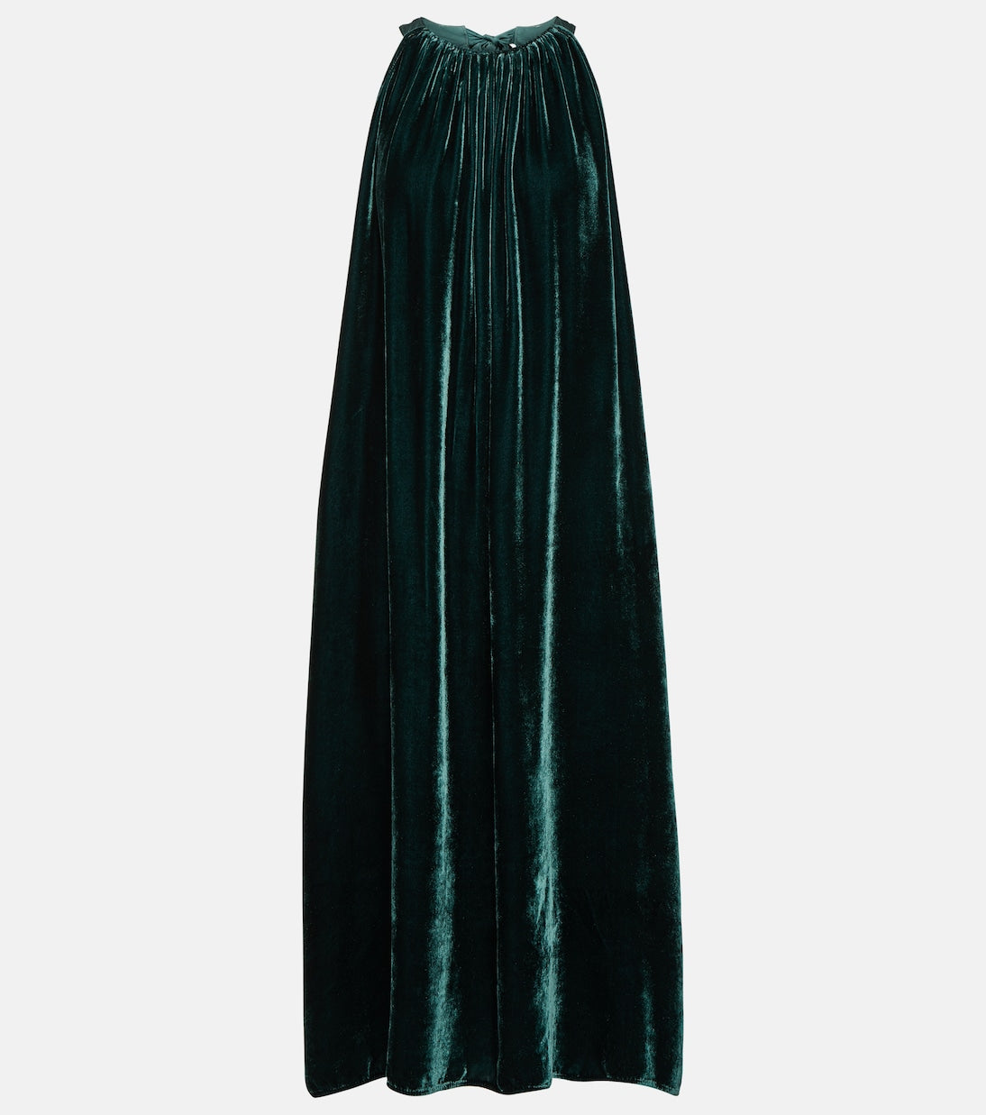 Maren Velvet velvet midi dress, green