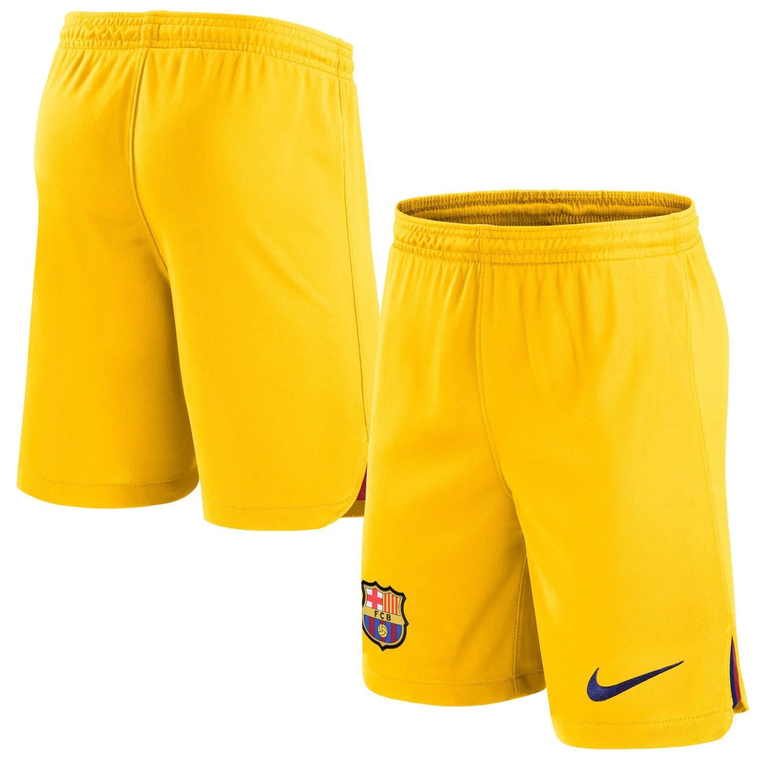 Replica Nike Men's Yellow Barcelona Stadium Fourth Performance Replica Shorts