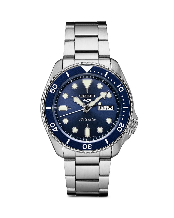 Seiko Watch 42.5 mm sports watch, blue