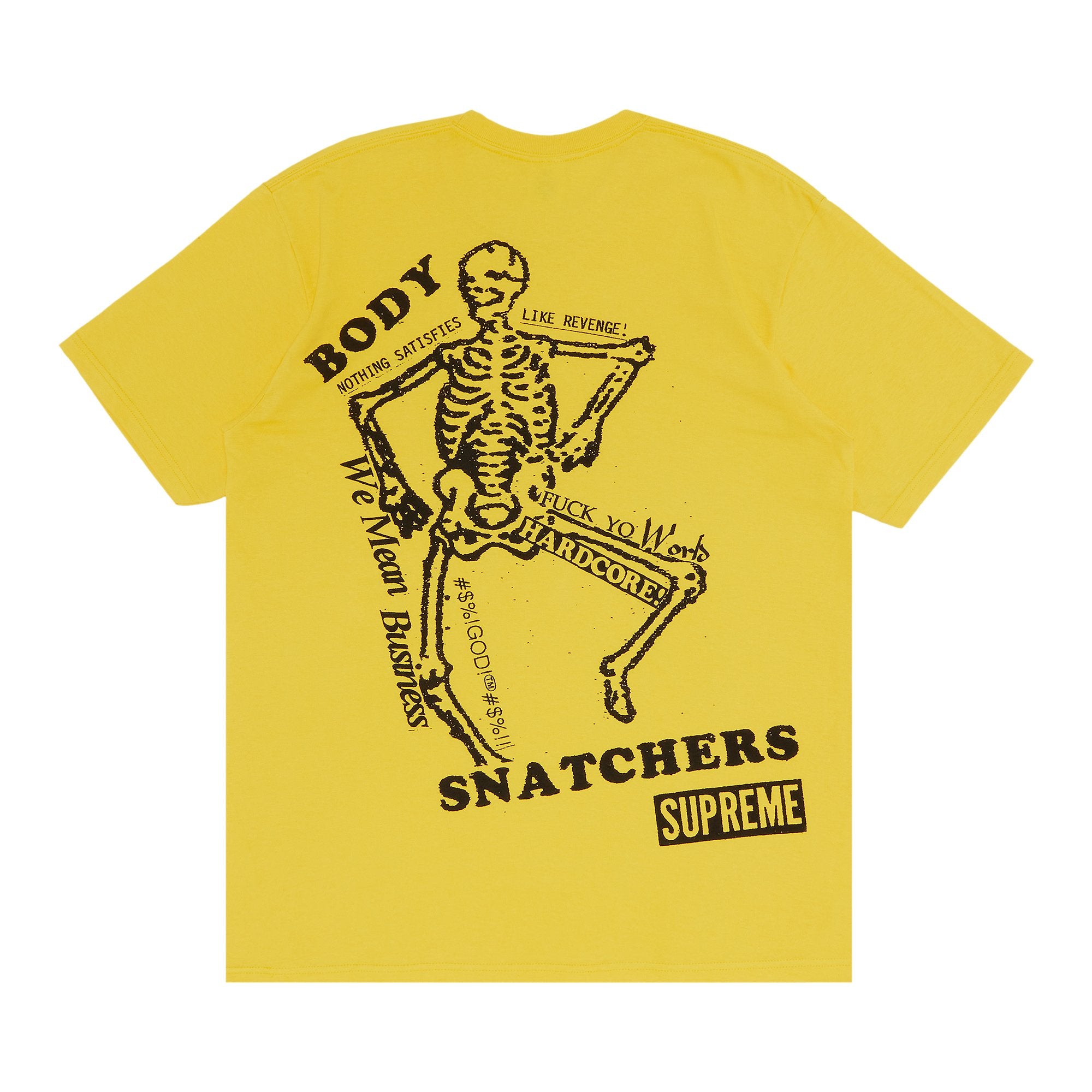 Supreme Body Snatchers T-Shirt, Yellow