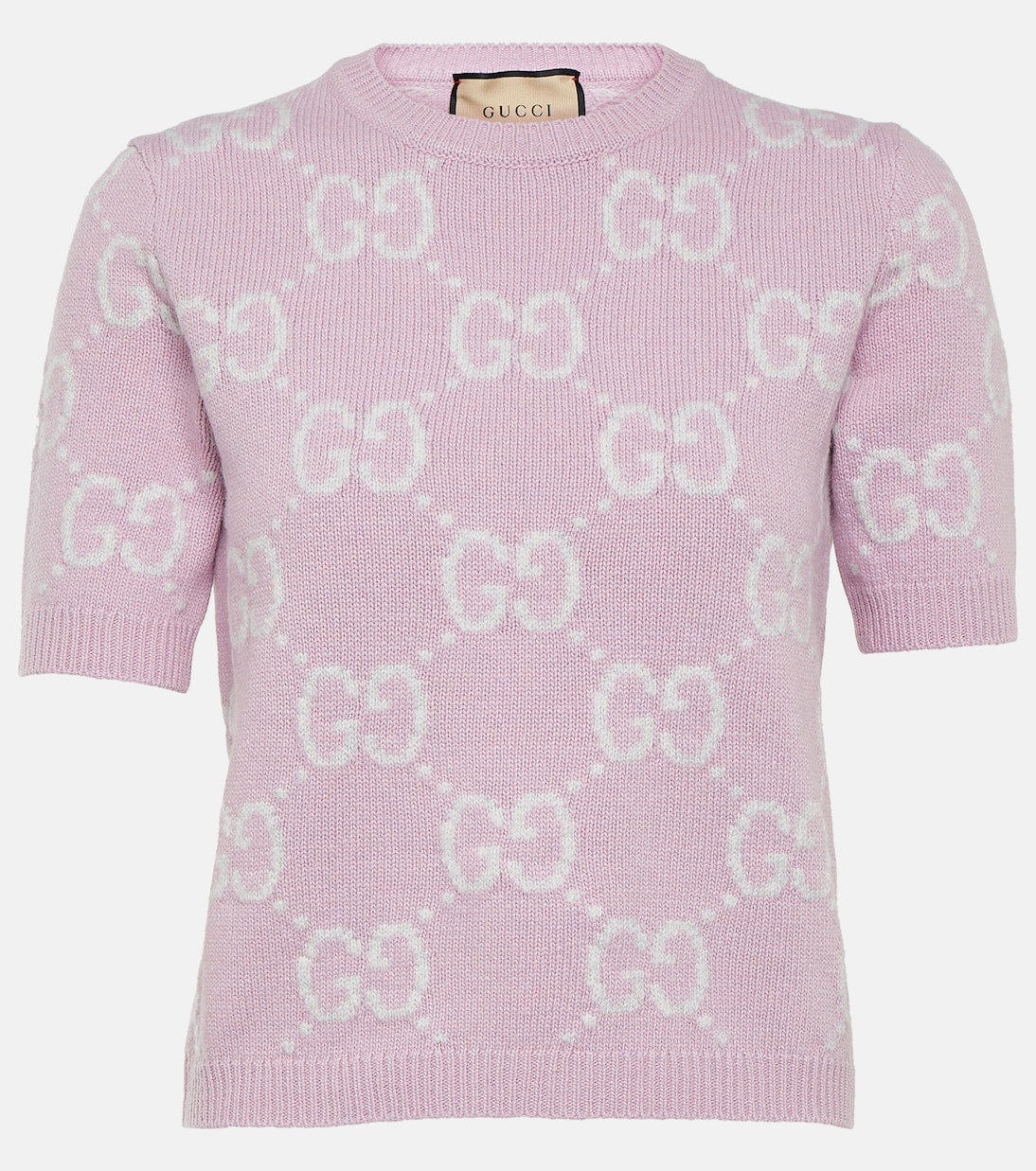 gg Gucci wool top, pink