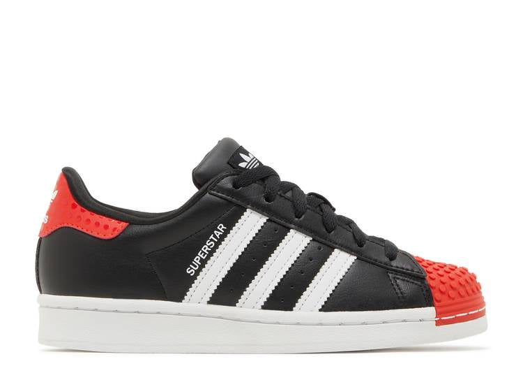 Adidas LEGO X SUPERSTAR BIG KID 'CORE BLACK RED' sneakers, black