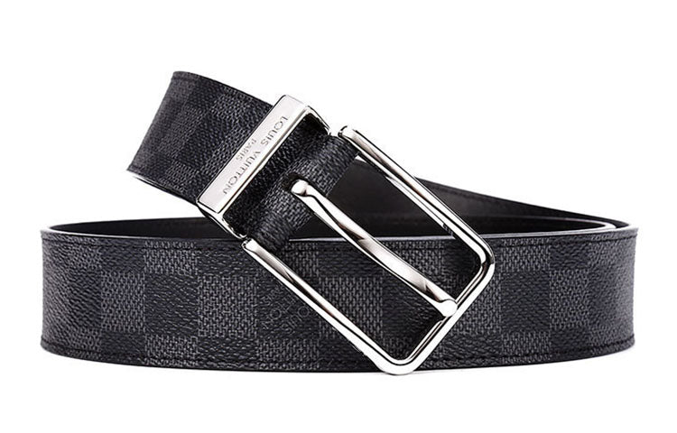 Louis Vuitton Men's Belt Black/Grey