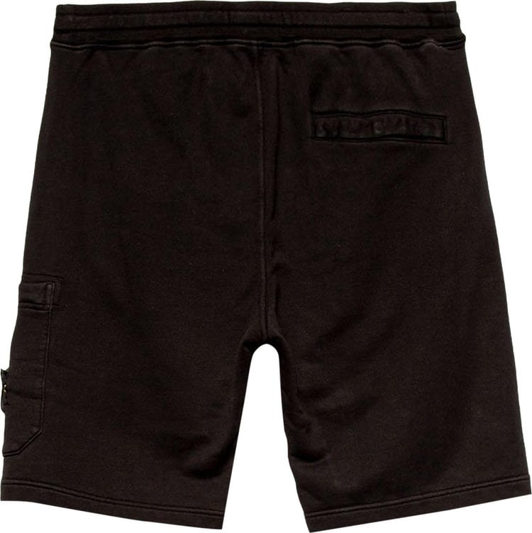 Stone Island Logo Patch Shorts 'Black', black