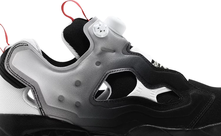 حذاء رياضي instapump fury og nm 'black white' من Reebok، باللون الأسود