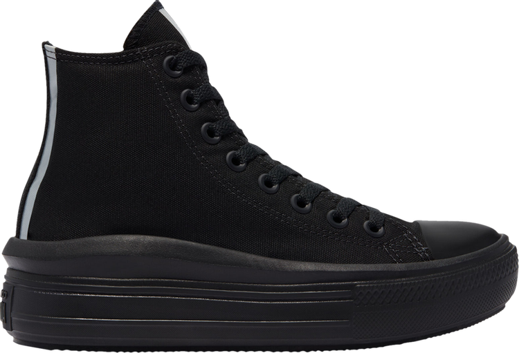 Converse Wmns Chuck Taylor All Star Move High Black Metallic Sneakers, black